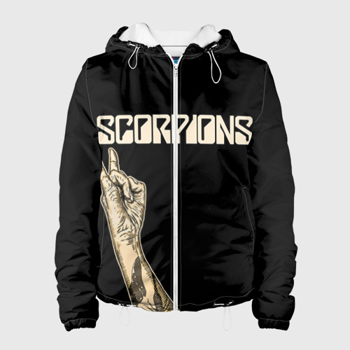 Женская куртка 3D Scorpions, цвет белый