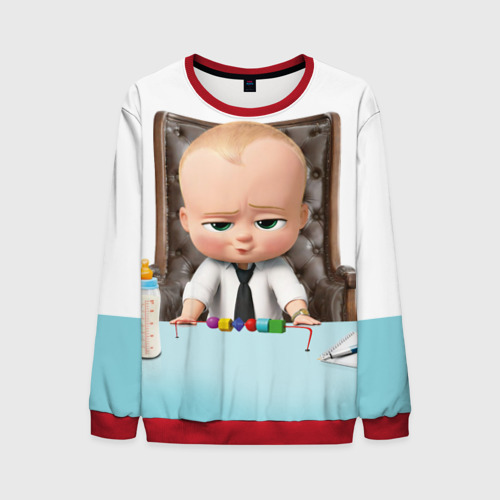 Мужской свитшот 3D Boss Baby, цвет красный