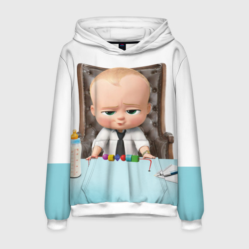 Мужская толстовка 3D Boss Baby, цвет белый