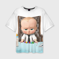 Женская футболка oversize 3D Boss Baby