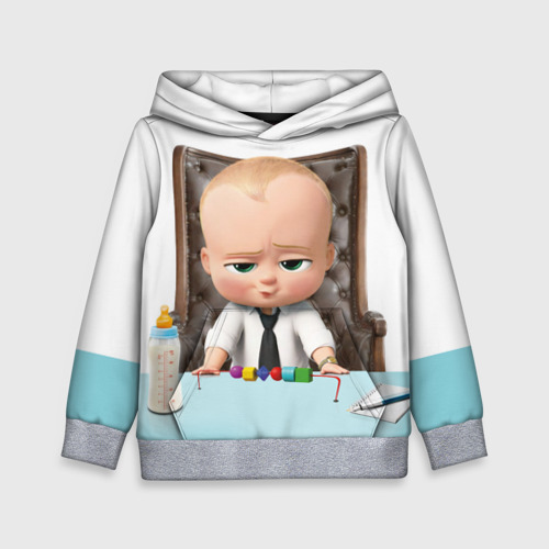 Детская толстовка 3D Boss Baby, цвет меланж