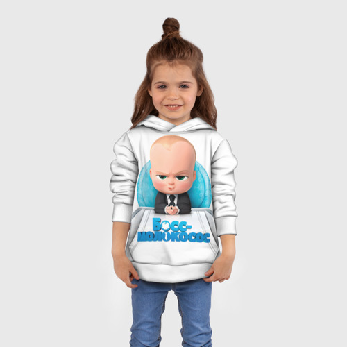 Детская толстовка 3D Boss Baby, цвет белый - фото 4