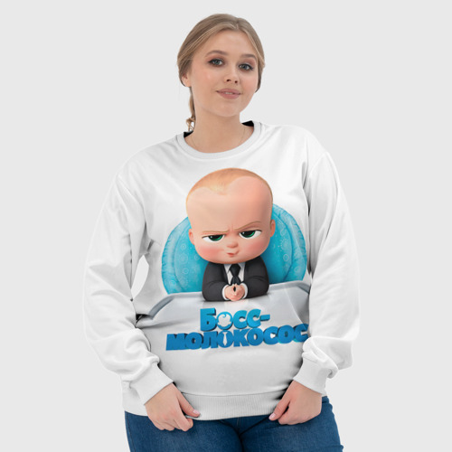 Женский свитшот 3D Boss Baby, цвет 3D печать - фото 6