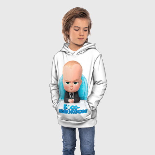 Детская толстовка 3D Boss Baby, цвет белый - фото 3