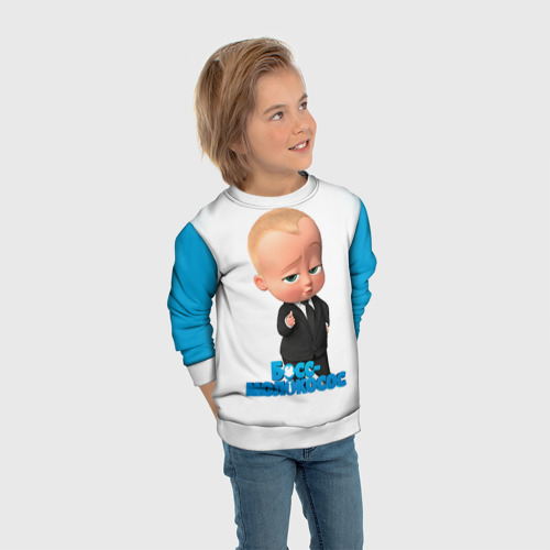 Детский свитшот 3D Boss Baby, цвет 3D печать - фото 5