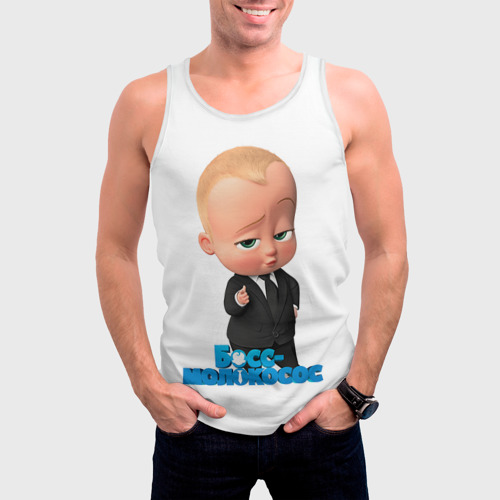 Мужская майка 3D Boss Baby, цвет 3D печать - фото 3