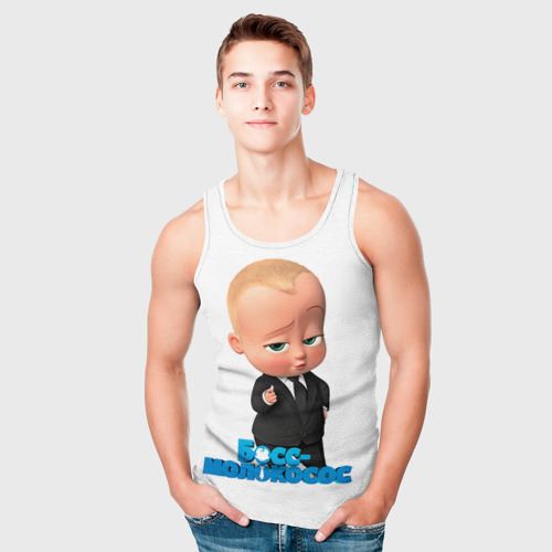 Мужская майка 3D Boss Baby, цвет 3D печать - фото 5