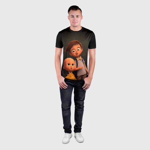 Мужская футболка 3D Slim Boss Baby, цвет 3D печать - фото 4