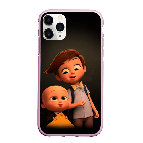 Чехол для iPhone 11 Pro Max матовый Boss Baby, цвет розовый