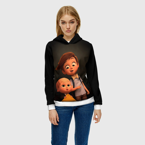 Женская толстовка 3D Boss Baby, цвет 3D печать - фото 3