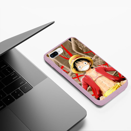 Чехол для iPhone 7Plus/8 Plus матовый Ты следующий, Монки. ONE PIECE - фото 5