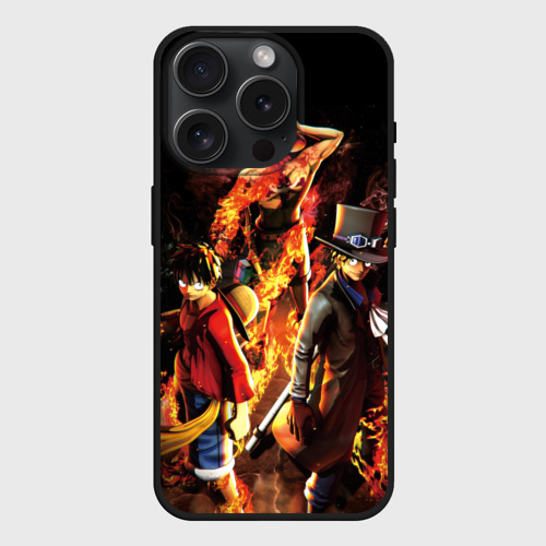 телефон в писе Чехол силиконовый для Apple iPhone 15 Pro матовый Ван-Пис — купить по цене 790 руб в интернет-магазине #1244618