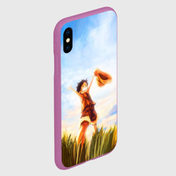 Чехол для iPhone XS Max матовый Жизнерадостный монки в поле - фото 2