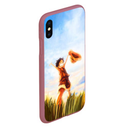 Чехол для iPhone XS Max матовый Жизнерадостный монки в поле - фото 2