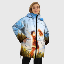 Женская зимняя куртка Oversize Жизнерадостный монки в поле - фото 2