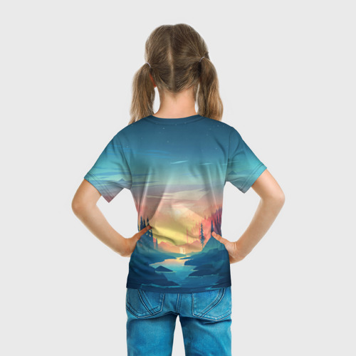 Детская футболка 3D Лес, цвет 3D печать - фото 6