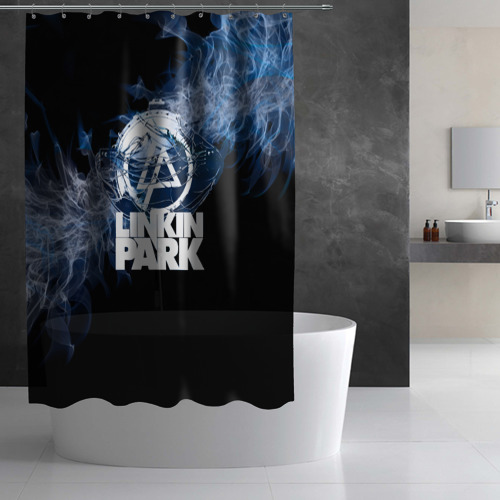 Штора 3D для ванной Мотор Linkin Park - фото 2