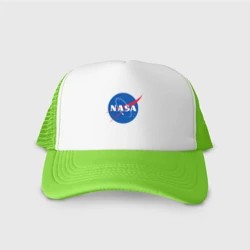 Кепка тракер с сеткой NASA лого