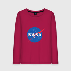 Женский лонгслив хлопок NASA лого