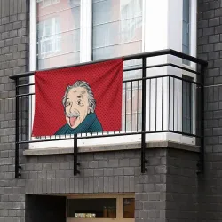 Флаг-баннер Pop art физик - фото 2