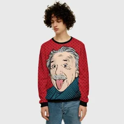 Мужской свитшот 3D Pop art физик - фото 2