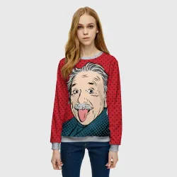 Женский свитшот 3D Pop art физик - фото 2