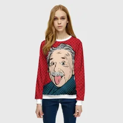 Женский свитшот 3D Pop art физик - фото 2