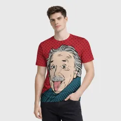 Мужская футболка 3D Pop art физик - фото 2