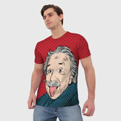 Мужская футболка 3D Pop art физик - фото 2