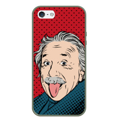 Чехол для iPhone 5/5S матовый Pop art физик