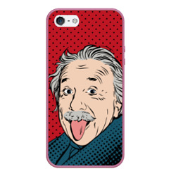 Чехол для iPhone 5/5S матовый Pop art физик