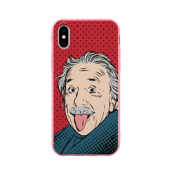 Чехол для iPhone X матовый Pop art физик