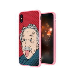 Чехол для iPhone X матовый Pop art физик - фото 2