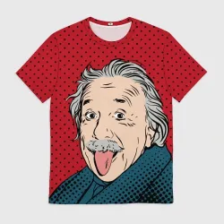 Мужская футболка 3D Pop art физик