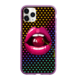 Чехол для iPhone 11 Pro Max матовый Pop art