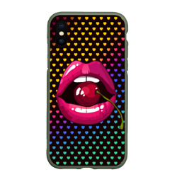 Чехол для iPhone XS Max матовый Pop art