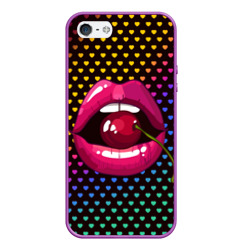 Чехол для iPhone 5/5S матовый Pop art