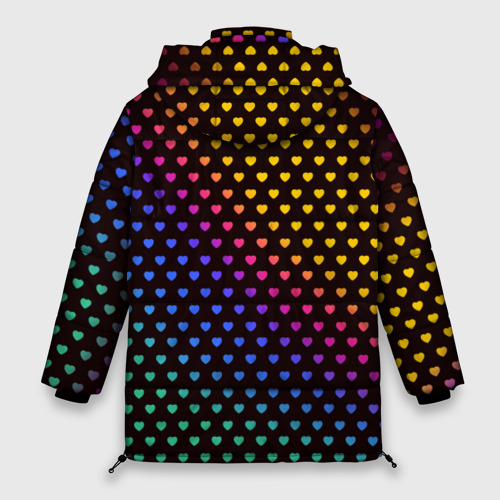 Женская зимняя куртка Oversize Pop art, цвет черный - фото 2