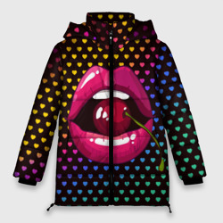 Женская зимняя куртка Oversize Pop art