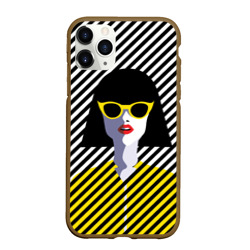 Чехол для iPhone 11 Pro матовый Pop art girl