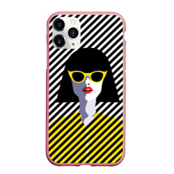 Чехол для iPhone 11 Pro Max матовый Pop art girl