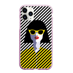 Чехол для iPhone 11 Pro Max матовый Pop art girl