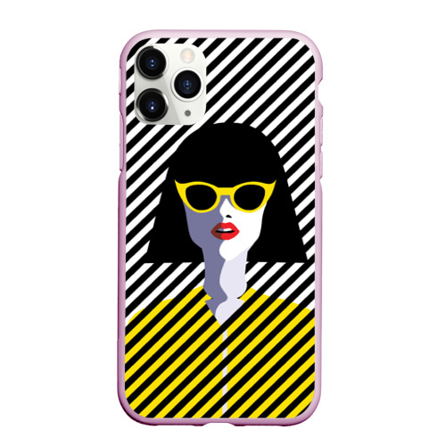 Чехол для iPhone 11 Pro Max матовый Pop art girl