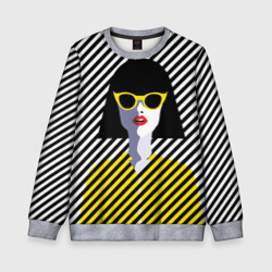 Детский свитшот 3D Pop art girl