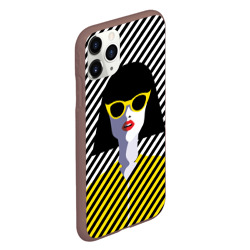 Чехол для iPhone 11 Pro матовый Pop art girl - фото 2