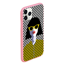 Чехол для iPhone 11 Pro Max матовый Pop art girl - фото 2