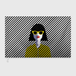 Флаг 3D Pop art girl