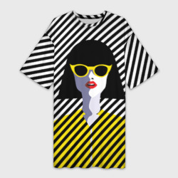 Платье-футболка 3D Pop art girl
