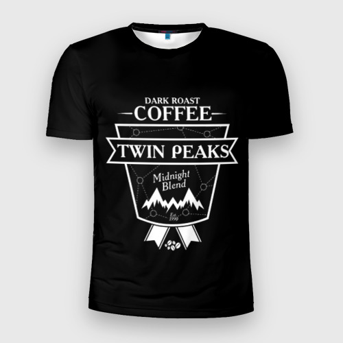 Мужская футболка 3D Slim Twin Peaks Coffee, цвет 3D печать