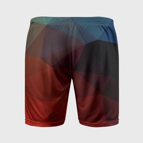 Мужские шорты спортивные abstraction, цвет 3D печать - фото 2